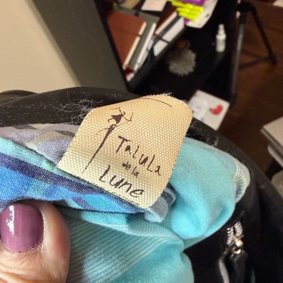 TaLuLa de la Lune Fringe Boho Leather purse - Picture 3 of 7